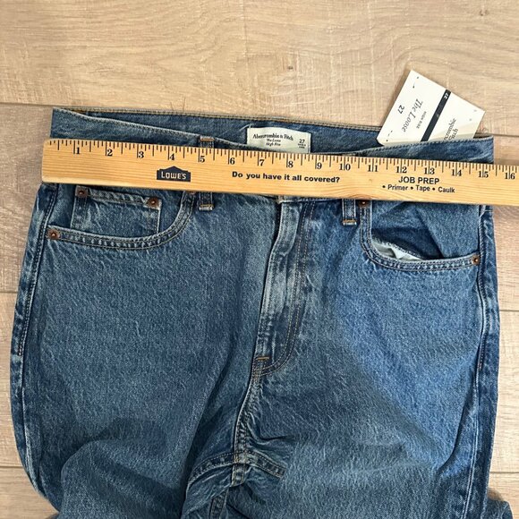 Abercrombie & Fitch Women's High Rise Jeans - Classic Blue - Picture 4 of 13